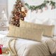 thumbnail image 2 of Lanpn Christmas 40x80 Throw Pillow Covers Set of 2, Winter Star Chrismas Tree Throw Pillow Cases Soft Plush Faux Fur Wool 16 x 32 Winter Cushion Cover, 2 of 4
