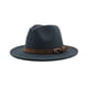 thumbnail image 1 of Sombrero de fieltro Qarigey Ala Ancha Gris oscuro 56-58cm, 1 of 6