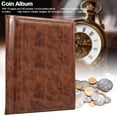 thumbnail image 3 of Coin Album Collection Book Holder 250 Pockets 10 Pages,  PU Shell, Ideal for Coin Collectors Black Brown Red, Compact Size, 3 of 7