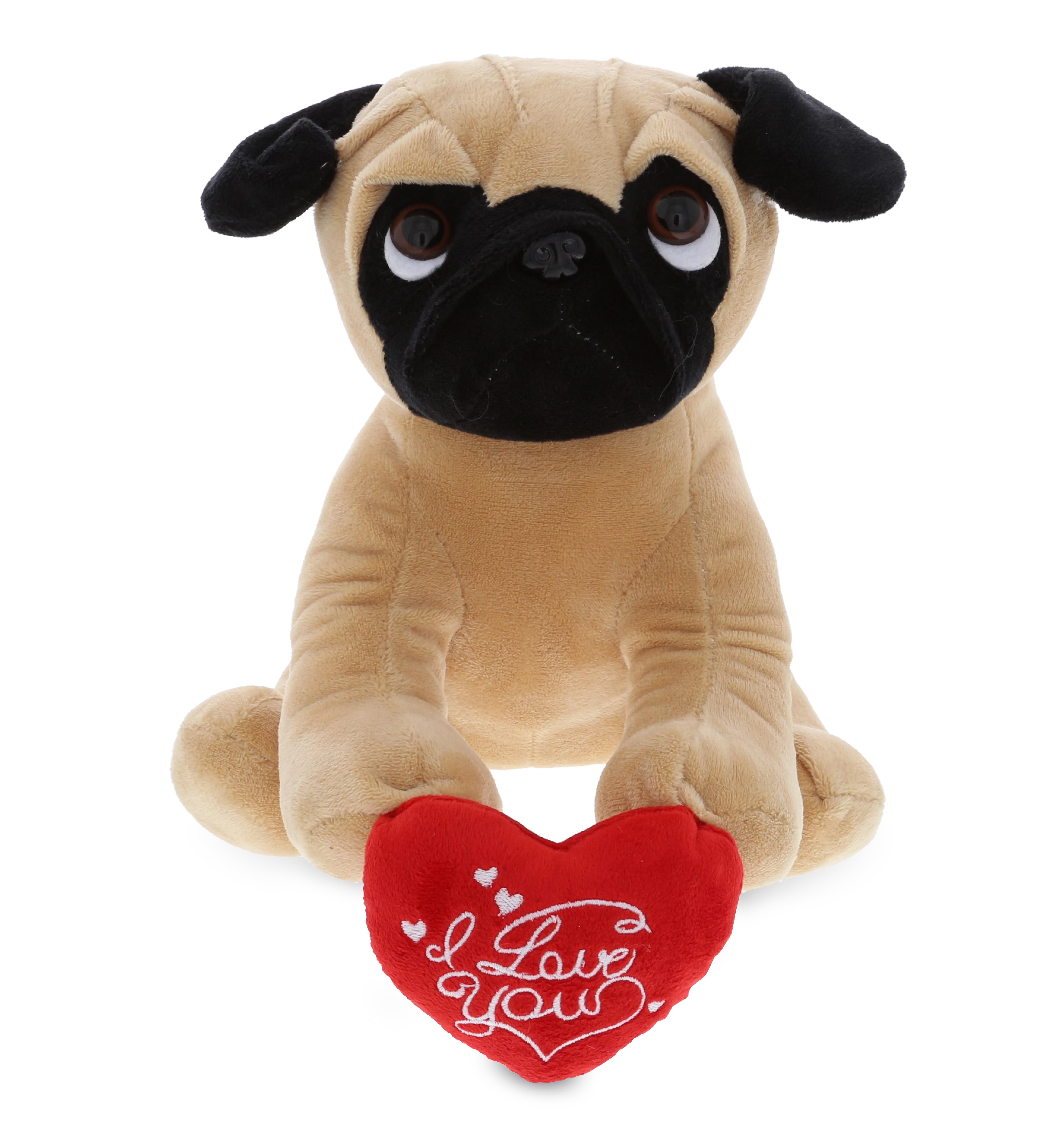 Rose Gift ideas for Him or Her Pugs & Kisses Love Stuffed Pug Dog Toy