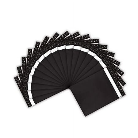Kkbestpack 100 Pcs 12x15.5 Poly Mailer Envelopes Shipping Bags Self Adhesive Waterproof Bags (Black)