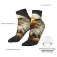 thumbnail image 4 of Goofa Funny Bald Eagle Pattern Non Slip Socks with Grips for Elderly, Crew Socks Yoga Hospital Socks Cushioned Sole Gripper Socks for Men Women, 4 of 5