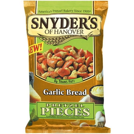 Snyder's Of Hanover: Hard Sourdough Garlic Bread Pretzel Pieces, 10 oz