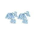 thumbnail image 2 of BemeyourBBs Toddlers Baby Boys 3 Piece Swimsuit Infant Bathing Suit Swim Shirt Trunk Shorts Set and Sun Hat Long Sleeve Shark Swimwear Sunsuit Newborn UPF 50+ Rash Guard, 2 of 9