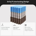 thumbnail image 2 of BalanceFrom 36-Pack 12”x12” Interlocking Puzzle Play Mat, 0.4” Thick, Blue/Brown/Beige, 2 of 12