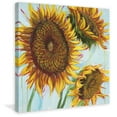 thumbnail image 3 of Marmont Hill - "Sunflower Love I" by Julie Joy Painting Print on Wrapped Canvas, 3 of 5