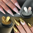 thumbnail image 3 of Set de polvos de uñas cromados Fcozpjk con espejo metálico de 24 colores, 3 of 8