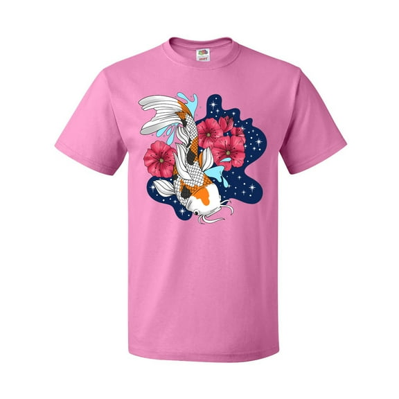 Inktastic Japanese Koi Fish Pond with Stars T-Shirt