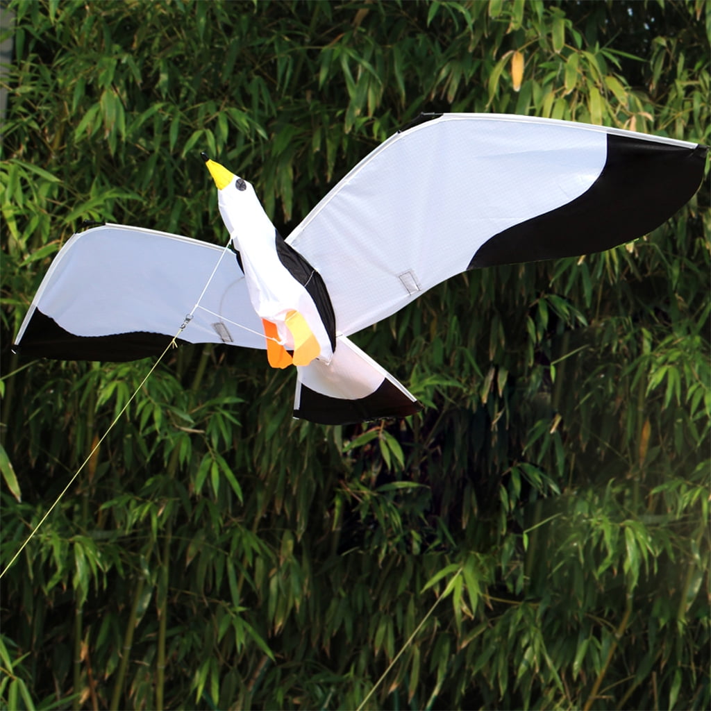 Axioma Vivid Seagull Kite Animal Large Huge Wingspan Single Line Kites for Outdoor Games Flying Toys