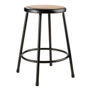 National Public Seating 6200 Series 24.5" Stool Supports 500 Lbs, Black