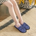 thumbnail image 5 of House Slippers for Women Men - abstract curly floral Lightweight House Shoes Fuzzy Slippers, Soft Slip-On Cozy House Slippers for Woman Indoor Outdoor, 5 of 7
