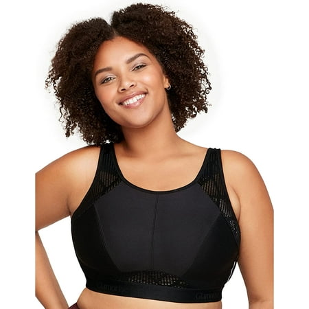 

Glamorise Full Figure Plus Size No-Sweat Mesh Sports Bra Wirefree #1068