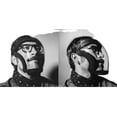 thumbnail image 4 of Escudo protector completo Visera HD Mascarilla facial transparente Aerosol transparente Cubierta transpirable a prueba de salpicaduras Rojo ER, 4 of 5