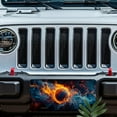thumbnail image 5 of License Plate, Burning basketball Decorative Front,Personalized Stainless Steel License Plate Cover For Men Women,12.2" X 6.2", 5 of 6