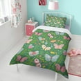 thumbnail image 4 of Flower and Butterfly Duvet Cover and Pillowcase Set for Single Bedding, Bedroom Accessories for Kids Teens, 4 of 5