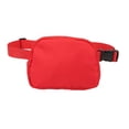 thumbnail image 2 of Sac Banane pour Femmes, Grande Capacité Sac de Taille Mode Style Concis pour Randonnée Rouge, 2 of 7