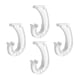 thumbnail image 2 of Ganchos de Soporte para barra de armario Strade Fareast Limited Soporte en forma de J, 2 of 8