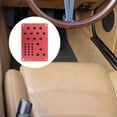 thumbnail image 4 of AURARMLET 2Pcs Red Aluminum Alloy Car Pedal Covers Non- Enhanced Grip Universal Fit Easy Installation, 4 of 8