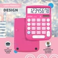thumbnail image 4 of Catiga Electronics CD-8185 Dual Power Calculator, Large LCD & Buttons, 8 Digit,2 Pack, (Pink/Green), 4 of 6