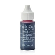 Environmental Technology Castin Craft Universal Transparent Resin Dye (1 oz | Red-Colored) Liquid Coloring Pigments for Polyester & Casting Epoxy | DIY Jewelry Making Concentrated Color