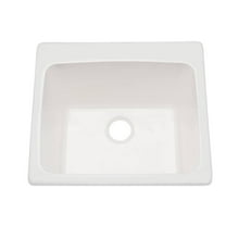 Open Box Proflo PFALS2522 25" Drop In Or Undermount Single Basin Acrylic Laundry Sink - White