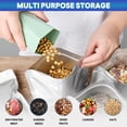 thumbnail image 5 of Renexas Mylar Bags 50 Pcs For Food Storage With Oxygen Absorbers | Airtight Resealable Foil Pouches For Long Term Storage, Reusable ziplock Bags pack of 1 gallon(25pcs) and 1 quart (25pcs), 5 of 6