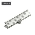 thumbnail image 3 of Unique Bargains 160Pack Ribbon Crimp Clamp Ends 30mm Cord End Clasp for DIY Craft Silver White, 3 of 7