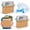 2, variant on 4 Pcs Thermal Insulated Shipping Boxes for Frozen Food with Ice Pack and Aluminum Foil Liner for Shipping Big Cold Pack Cooler Mailing Boxes for Moving Hot Frozen Food