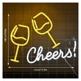 thumbnail image 2 of Letrero De Neón LED BAR Cheers, Decoración Alimentada Por USB Para Fiesta Temática Bar Y Cerveza, 2 of 3