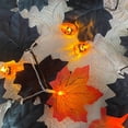 thumbnail image 4 of SDNall Fall Decor Garland with Maple Leaves for Home, Hanging Halloween Decorations Featuring Battery-Operated Lights and Versatile Wall or Mantel Display, 4 of 8