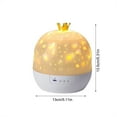 thumbnail image 3 of Starry Light Projector With Music For Teens Aged 14+, 360° Rotating Star Pattern Projection With 21 Different Slides, Usb Power Cable, Remote Control & Manual Included, 3 of 7