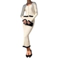 thumbnail image 3 of Womens Sweater Sets 2 Piece Outfits Sweater Skirt Set L, 3 of 9
