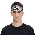 thumbnail image 4 of Uemuo Tropical Leaves Printed Sports Headbands for Men Women,Moisture Wicking Workout Headband, Sweatband Headbands,Non-slip Workout Gym Yoga Headband, 4 of 9