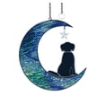 thumbnail image 1 of Colorful Acrylic On The Moon The Dog Lover Window Hanging Sun Dog Memorial, 1 of 3