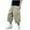 Khaki, variant on Boy's Baggy Capris Pants, Wide Leg Elastic Shorts Loose Casual Cropped Pants Outdoor Trousers with Pockets Gray 15Y