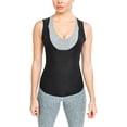 thumbnail image 2 of Sweat Shaper Women's Premium Workout Tank Top Slimming Polymer Sauna Vest Shapewear, 2 of 7