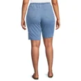 thumbnail image 3 of JMS Just My Size by Hanes Women's Plus Pull On 4 Pocket Bermuda Shorts, 11" Inseam, Sizes 0X-4X, 3 of 5