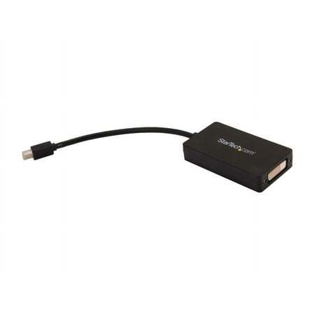 UPC: 0065030844338 | StarTech MDP2DPDVHD Travel A/V adapter – 3-in-1 Mini DisplayPort to DisplayPort DVI or HDMI converter