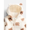 thumbnail image 3 of Wonder Nation Baby and Toddler Teddy Fleece Jacket with Hood, Sizes 12M-5T, 3 of 3