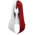 thumbnail image 4 of Wig Long Droit Résistant à la Chaleur Synthétique pour Cosplay Todoroki Shoto, 4 of 4