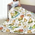 thumbnail image 6 of Vsdgher Cute Frog Ultra-Soft Micro flannel Blanket Throw Blankets for Couch Sofa, Bed (4 sizes)-80"x60", 6 of 7