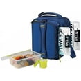 thumbnail image 3 of Titan Deep Freeze Fridge Cold Expandable Lunch Pack - Blue/Yellow | Includes 2X 250g High Performance Ice Walls - Insulated Horizontal Design, 3 of 3