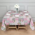 thumbnail image 3 of Pioneer Flower Floral Print Pattern Square Tablecloth, Waterproof Wipeable Spillproof Washable Table Cover for Home Kitchen Party Decor, 60"x60", 3 of 6