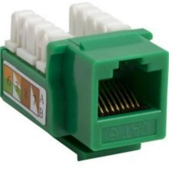 CAT6 90 Degree Keystone Insert - Green