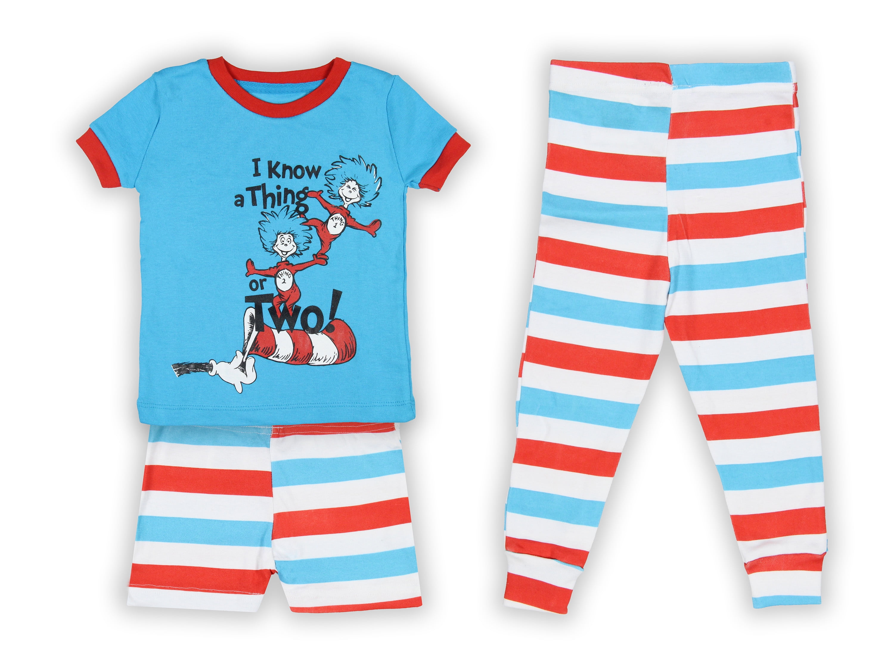 NEW Thing 1  pajamas cat and the hat UnionSuit Dr Suess Christmas toddler 2 T