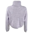 thumbnail image 2 of SUN+ MOON Womens Purple Long Sleeve Turtle Neck Sweater S, 2 of 2