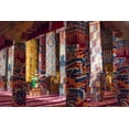 thumbnail image 2 of Su, Keren 32x23 Gold Ornate Wood Framed with Double Matting Museum Art Print Titled - Inside a praying hall in Drepung Monastery-Gelug university monasteries of Tibet-Lhasa-Tibet-China, 2 of 4