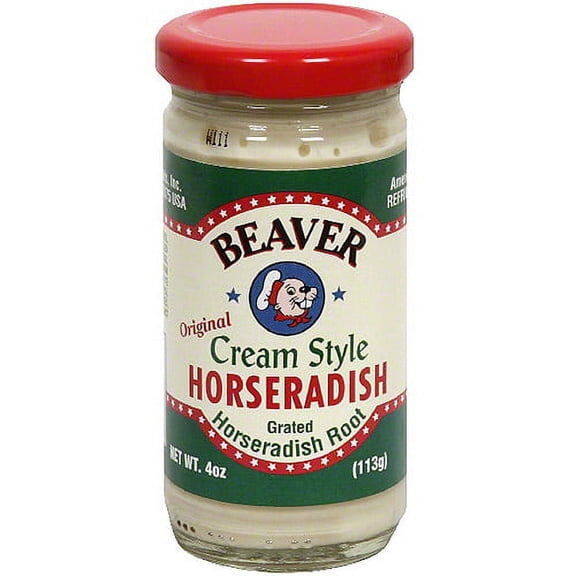Beaver Brand Hot Cream Horseradish, 4 oz (Pack of 12)