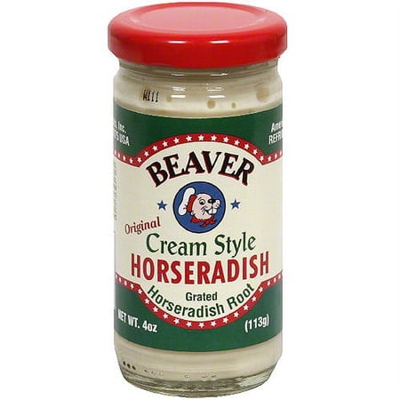 Beaver Brand Hot Cream Horseradish, 4 oz (Pack of 12)