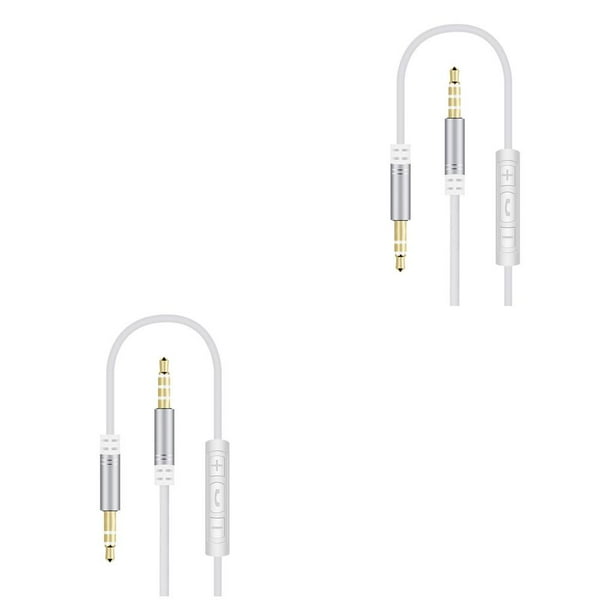 Seitruly Sistema estéreo para automóvil Cable Computadora Auriculares Manos libres Llamada telefónica Control de cable Conector de 3,5 mm Cable de Type3 NO3